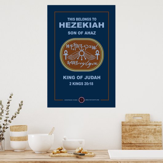 Hezekiah Signet Poster (Keuken)