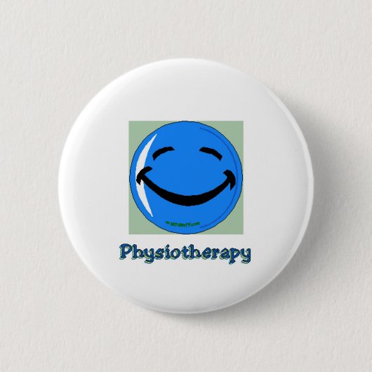 HF Fysiotherapie Ronde Button 5,7 Cm (Voorkant)