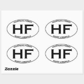 HF - Harpers Veerboot West Virginia Ovale Sticker (Vel)