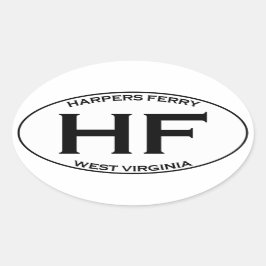 HF - Harpers Veerboot West Virginia Ovale Sticker