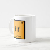 Hf - High Five Grappig Chemie Element Symbool T-sh Koffiemok (Voorkant links)