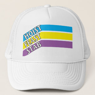 HFS-Pet- blauw, geel, paars Trucker Pet