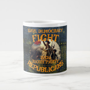 HG CBP 250ste VERJAARDAG VS-VLAG AMERIKA TRUMPS Grote Koffiekop