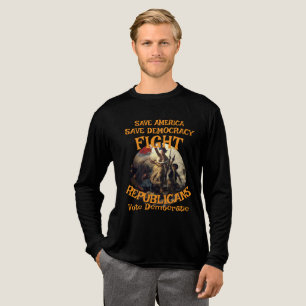 HG CBP 250ste VERJAARDAG VS-VLAG AMERIKA TRUMPS Tri-Blend Shirt