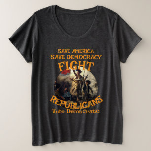 HG CBP REVOLUTIE 250STE 4 JULI ONAFHANKELIJKHEIDSD GROTE MAAT T-SHIRT