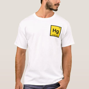 Hg - Draaiorgel Muziek Scheikunde Periodiek Systee T-shirt