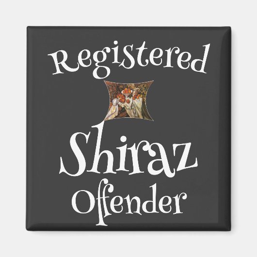 HG FW FV Geregistreerde Shiraz Dader Magneet (Voorkant)