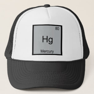 Hg - Kwik Grappige Chemie Element Symbool T-shirt Trucker Pet