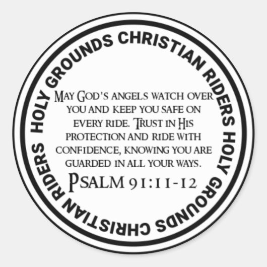 HG_Psalm91_Sticker Ronde Sticker (Voorkant)
