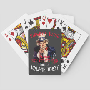 HG VIRGINIA Wijn maakte mijn vriendin Dorp Pokerkaarten