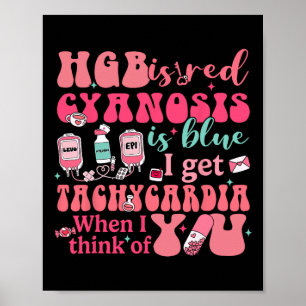 Hgb is rood, ik krijg tachycardie als ik aan je de poster