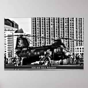 HH-46 Zee Knight ~ Amerikaanse militaire helikopte Poster