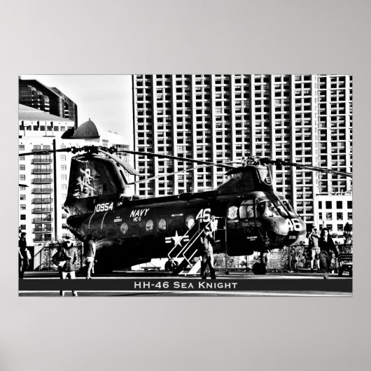 HH-46 Zee Knight ~ Amerikaanse militaire helikopte Poster (Voorkant)