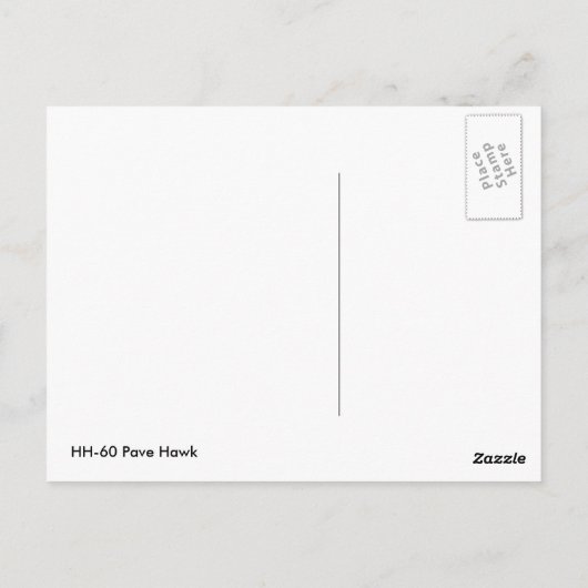 HH-60 Pave Hawk Briefkaart (Achterkant)