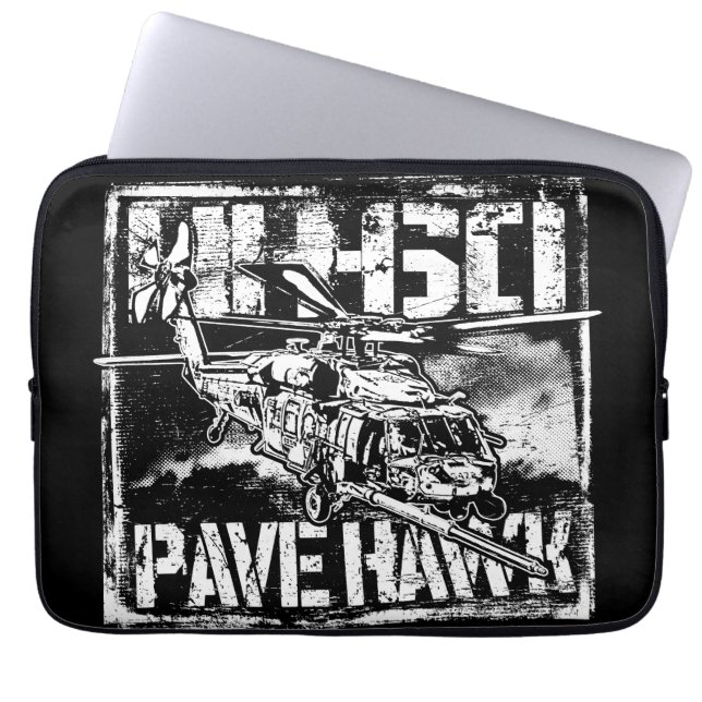 Hh-60 Pave Hawk Electronics Bag Laptop Sleeve (Voorkant)