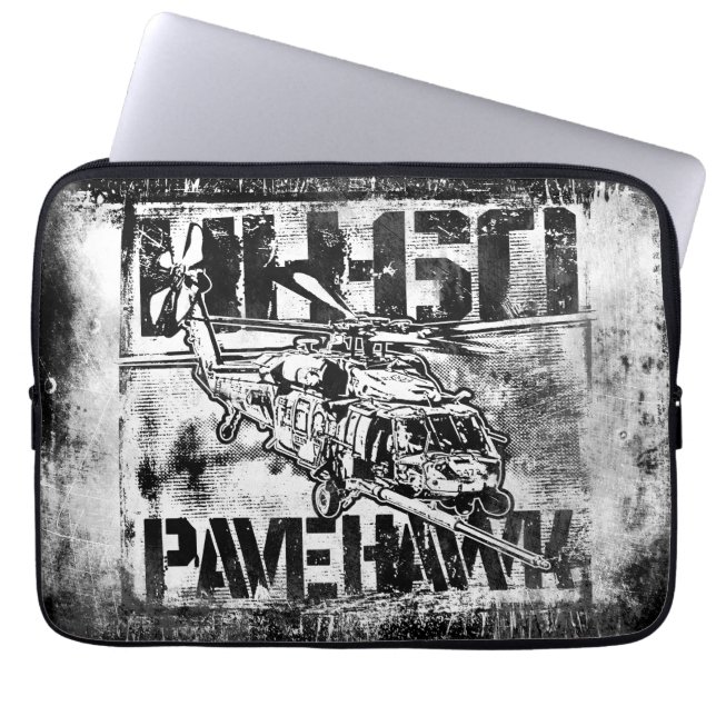 Hh-60 Pave Hawk Electronics Bag Laptop Sleeve (Voorkant)