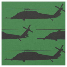HH-60 Pave Hawk Silhouette Black op Green