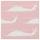 HH-60 Pave Hawk Silhouette White op roze Stof (Close Up)
