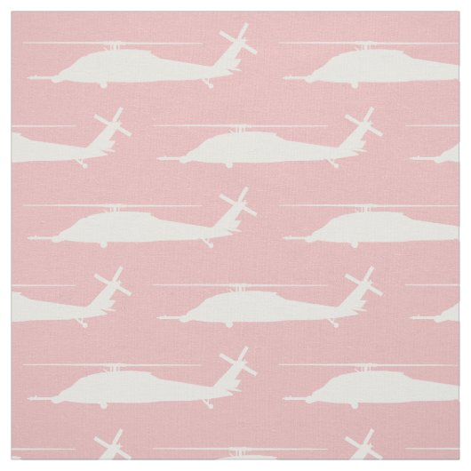 HH-60 Pave Hawk Silhouette White op roze Stof (Swatch)