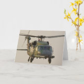 Hh-60G bedek het Wenskaart van de Helikopter van Kaart (Gele Bloem)