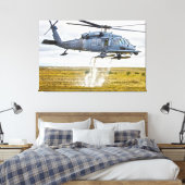 HH-60G PAVE HAWK 32x48 Canvas Afdruk (Insitu (Slaapkamer))