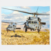 HH-60G PAVE HAWK FLEECE DEKEN (Voorkant (Horizontaal))