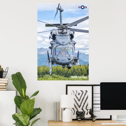 HH-60G PAVE HAWK POSTER (Thuiskantoor)