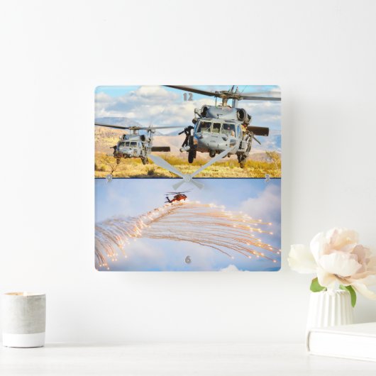 HH-60G PAVE HAWK VIERKANTE KLOK (Huis)