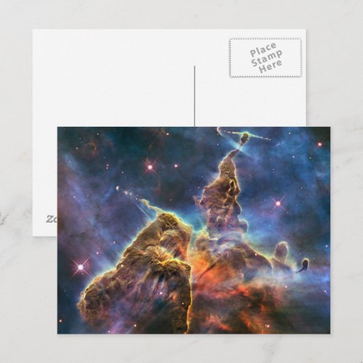 HH 901 en HH 902 in de Carina Nebula Briefkaart (Voorkant / Achterkant)