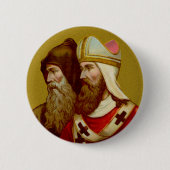 HH. Cyrillus & Methodius (M 001) Ronde Button 5,7 Cm (Voorkant)