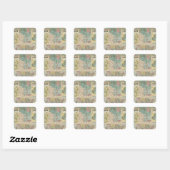 HH Lloyd Campaign-militaire kaarten Vierkante Sticker (Vel)
