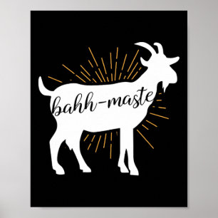 Hh-maste Geiten Yoga Namaste Pun T-shirt Cadeau Ma Poster