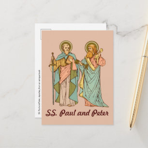 HH. Paulus en Petrus, Apostelen (RLS 13 & 14) Post Briefkaart