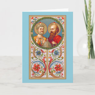 HH. Petrus en Paulus (JMAS 01) Lege Wenskaart Kaart