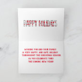 HH Tegen sneeuw Feestdagen Kaart (Binnen)