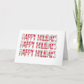 HH Tegen sneeuw Feestdagen Kaart (Voorkant)