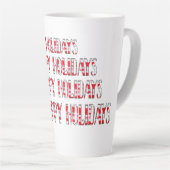 HH Tegen sneeuw Latte Mok (Rechterhoek)