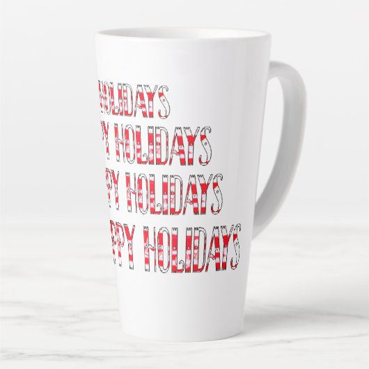 HH Tegen sneeuw Latte Mok (Rechterhoek)