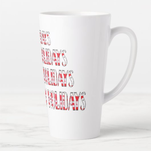 HH Tegen sneeuw Latte Mok (Rechts)