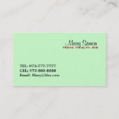 HHA-Visitekaartjes Visitekaartje (Achterkant)