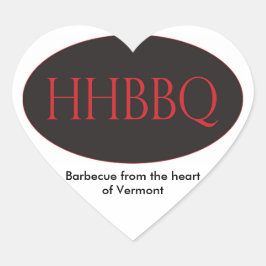 HHBBQ Barbecue Uit het hart van Vermont Stickers