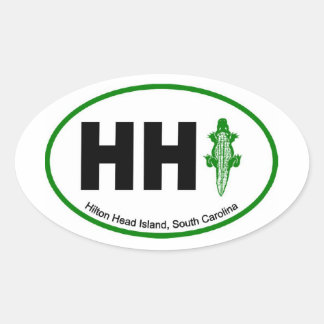 HHI Aligator Euro Ovaal Ovale Sticker