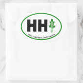 HHI Aligator Euro Ovaal Ovale Sticker (Tas)