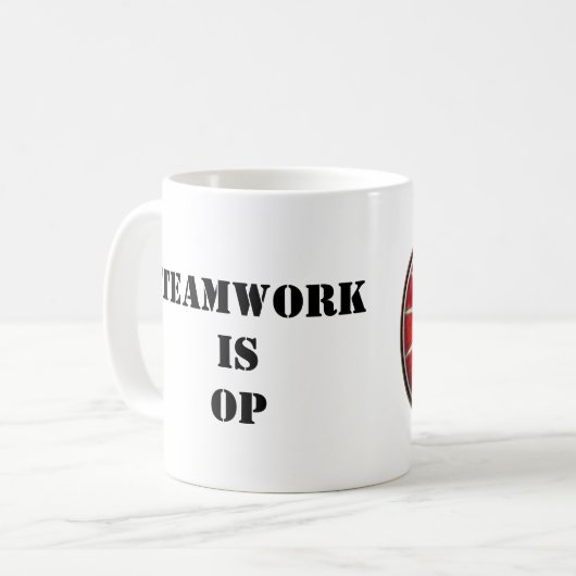 HHOD Teamwork is OP Koffiemok (Voorkant links)