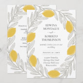 HHS Citroenkrans Minimal Mediterraans Huwelijk Kaart (Voorkant / Achterkant)