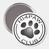 HI4PAW-club Magneet (Voorkant / Achterkant)