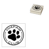 HI4PAW CLUB RUBBERSTEMPEL (Gestempeld)