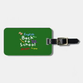 HI54EDU Terug naar school Bagagelabel