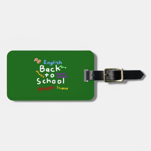 HI54EDU Terug naar school Bagagelabel (Voorkant horizontaal)
