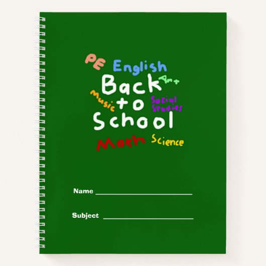 HI54EDU Terug naar school Notitieboek (Voorkant)